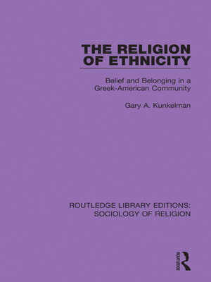 cover image of The Religion of Ethnicity